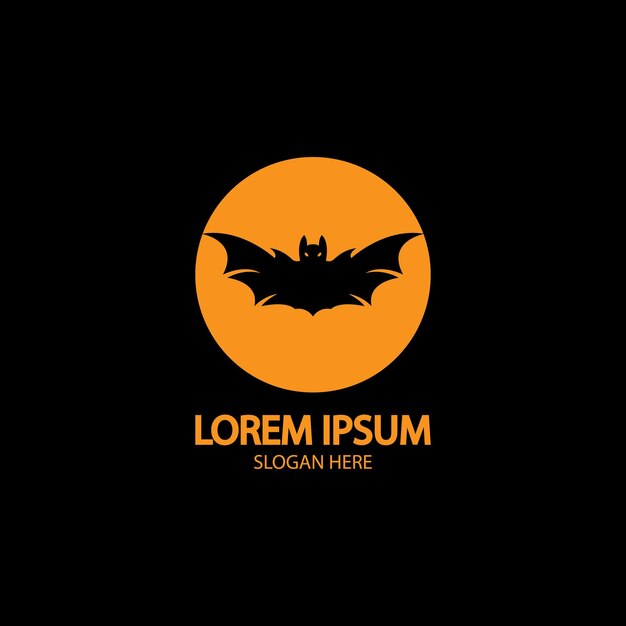 Bat vector icon logo template illustration design