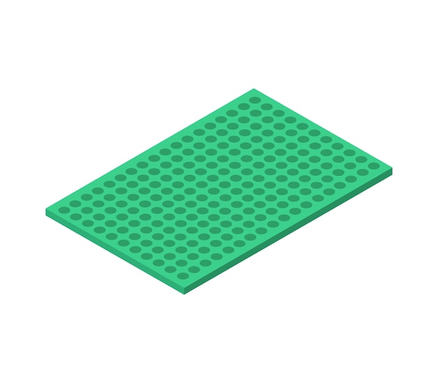 Bathroom carpet isometric