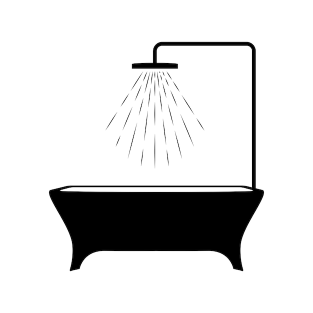 Bathtub icon Vector illustration