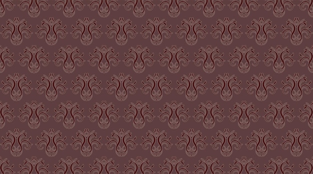 Batik floral pattern vector design