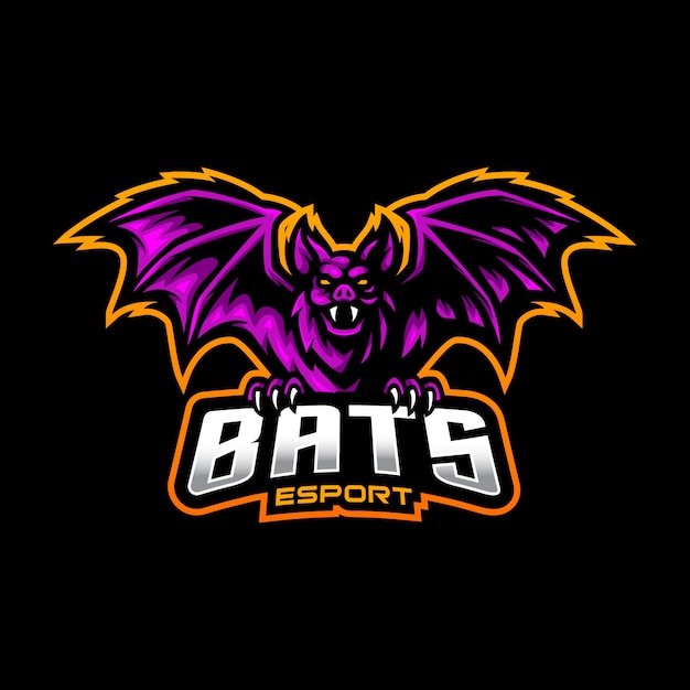 Bats mascot logo esport gaming