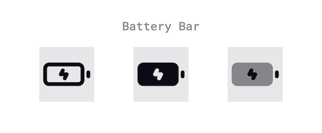 Battery Charging Icons Sheet