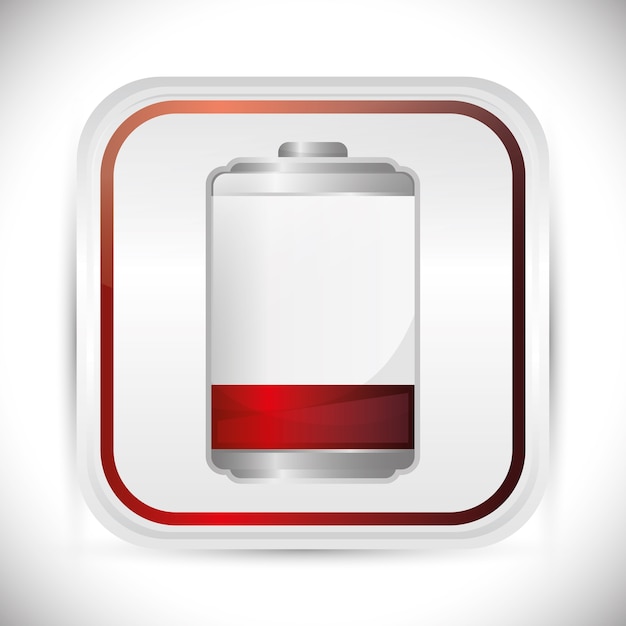 Battery concept with icon design