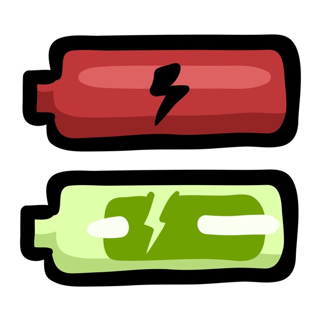 Battery Level Hand Drawn Doodle Icon