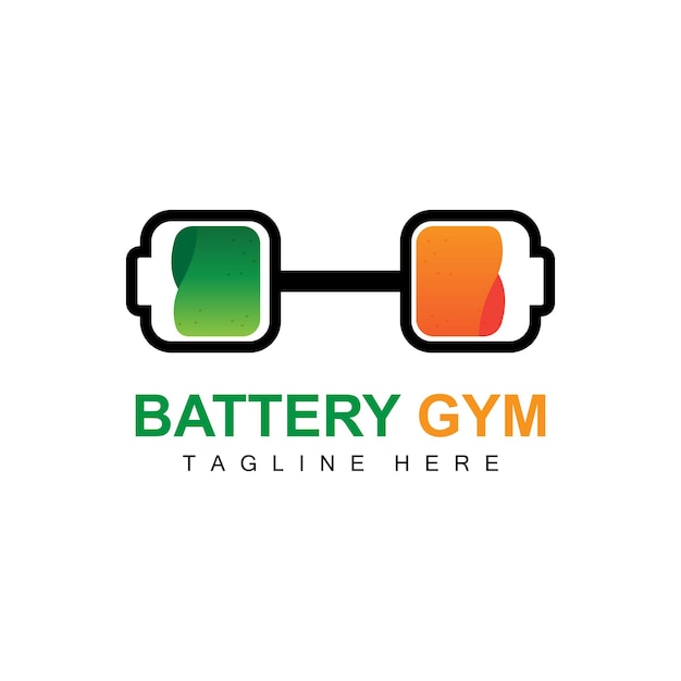 Battery Logo Design Technology Charging Illustration Company Brand Vector