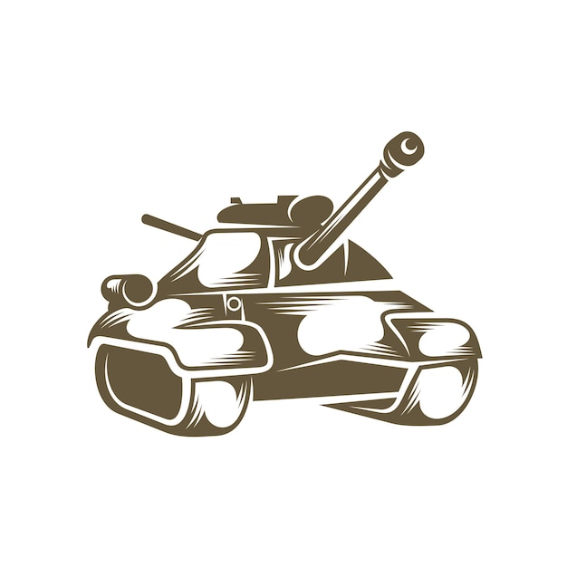 Battle tank logo design vector camouflage tank battle tank drawing vector graphics to design