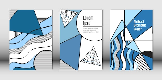 Bauhaus cover page design abstract geometric shapes