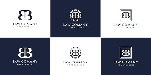 Bb logo lawyer logo template