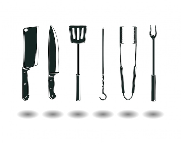 BBQ equipment set