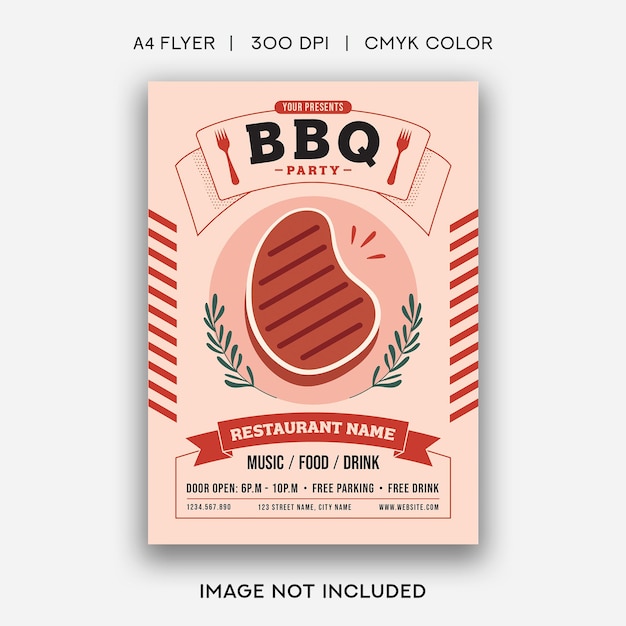 BBQ Promo Poster Template