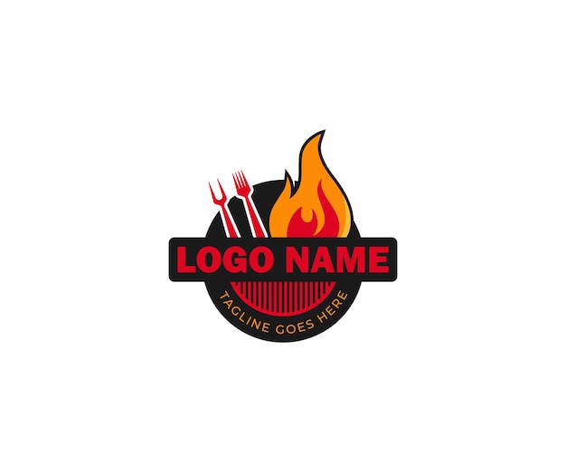 BBQ steak logo