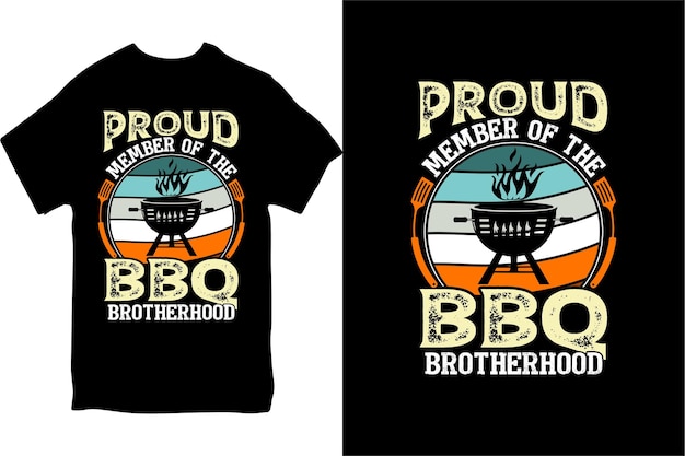 BBQ Vector Tshirt Design Custom BBQ Tshirt Design