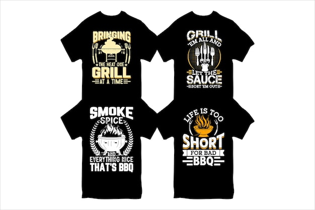 Vector bbq vector tshirt design custom bbq tshirt design