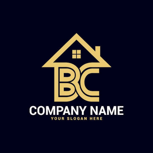 BC,CB Real estate letter logo Vector Template