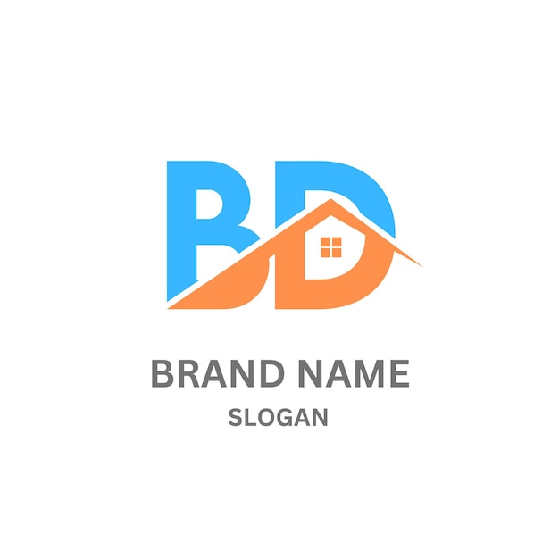 Vector bd230 letter bd logo design