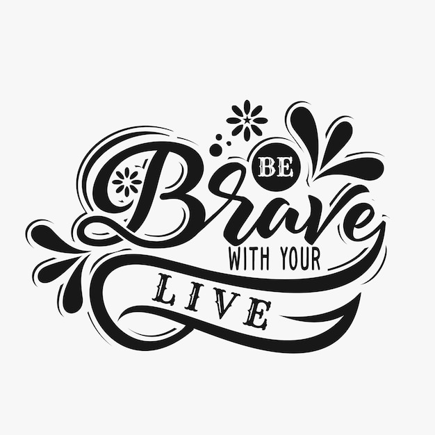 Be brave with your live lettering design