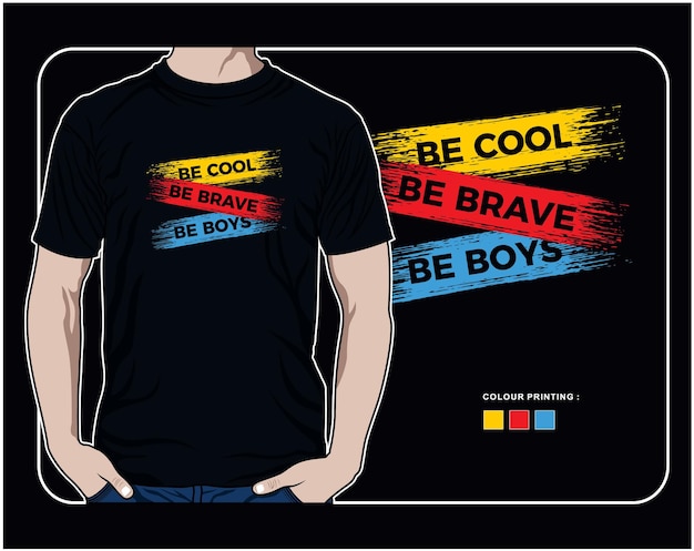 be cool typography graphic t shirt design vector graphic t shirt illustration design