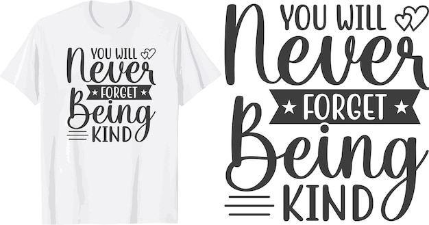 Be kind t shirt design