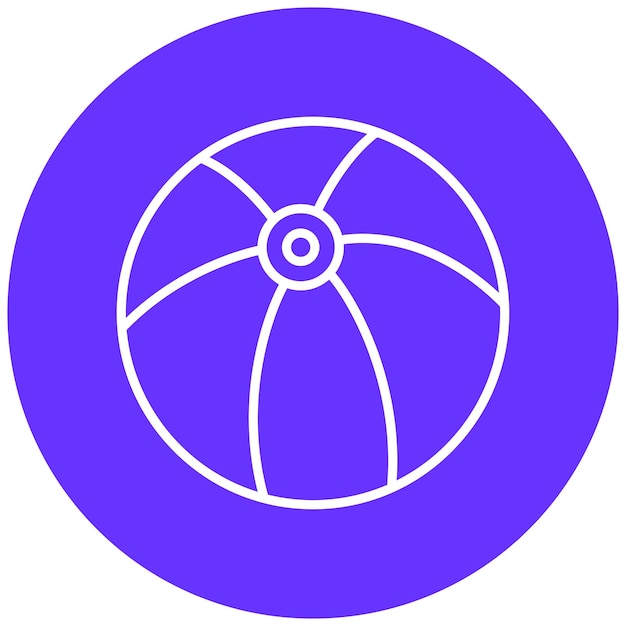 Beach Ball Icon Style