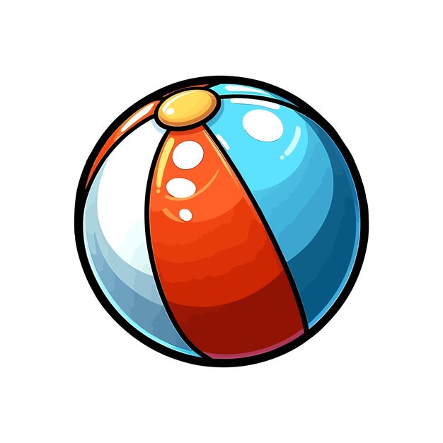 Vector beach ball vector illustration