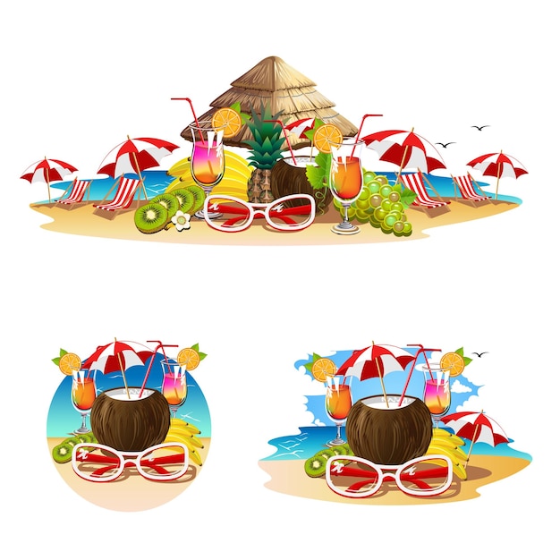 Beach bar set