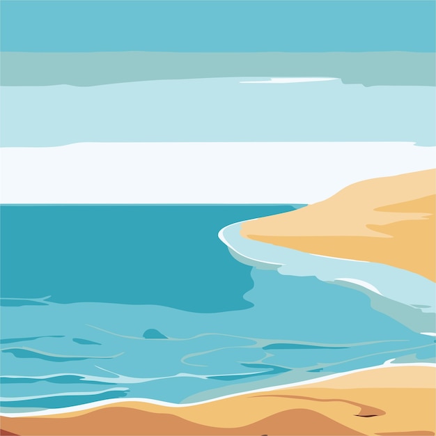 Beach and desert vector 8