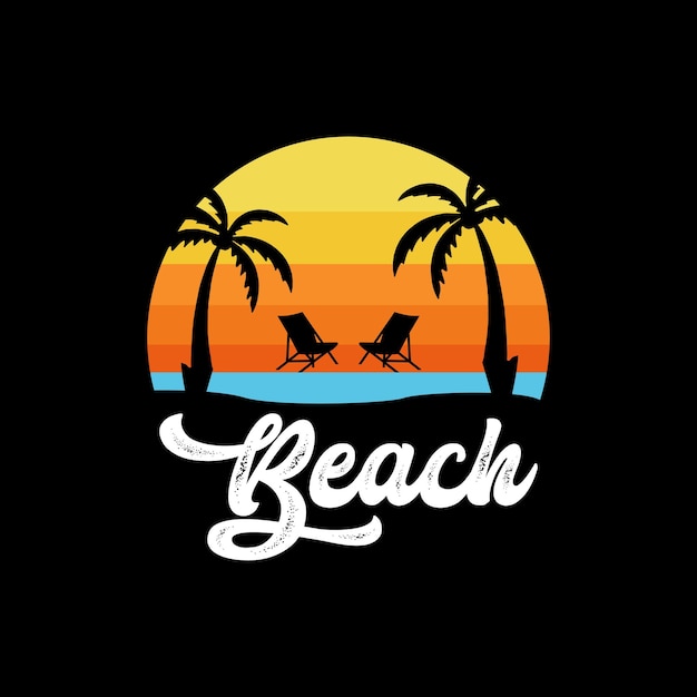 Beach logo design