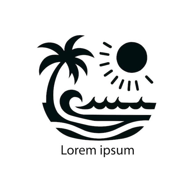 Beach logo desing