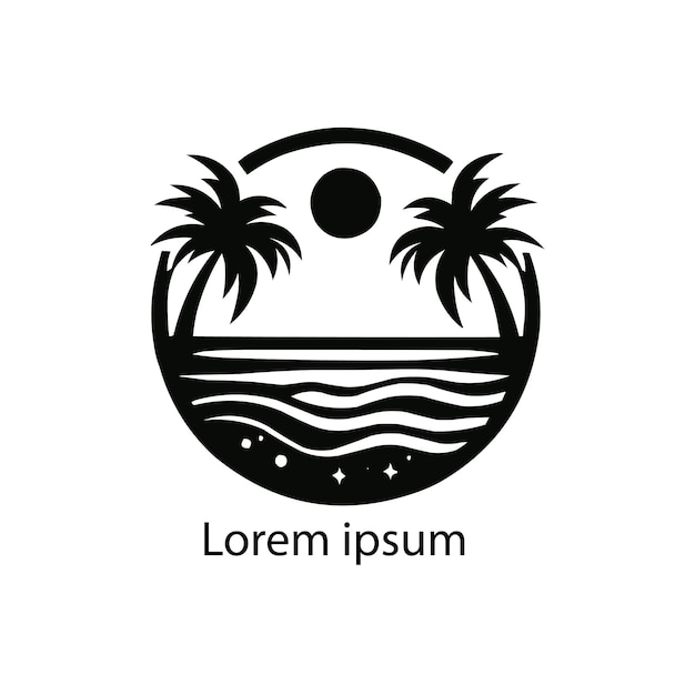 Beach logo desing