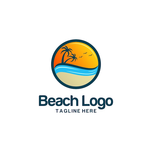 Beach logo vectors