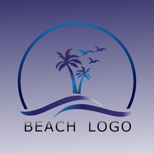 Beach logo vectors