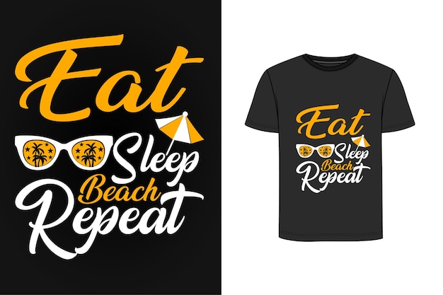 Beach retro vintage t shirt design