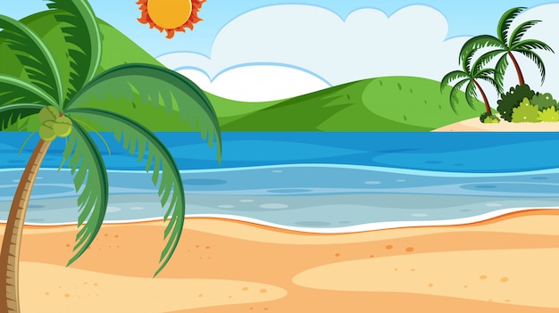 A beach summer background