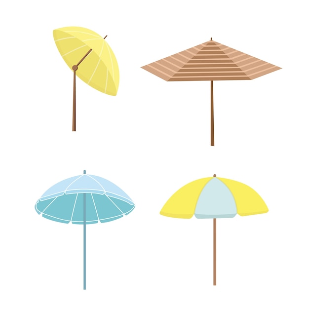 Beach umbrella set