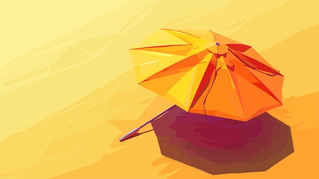 Vector a beach umbrella with a beach umbrella on it