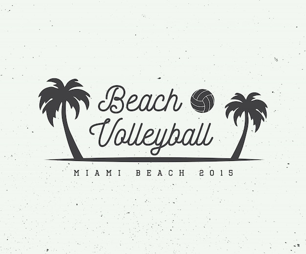 beach volleyball logo