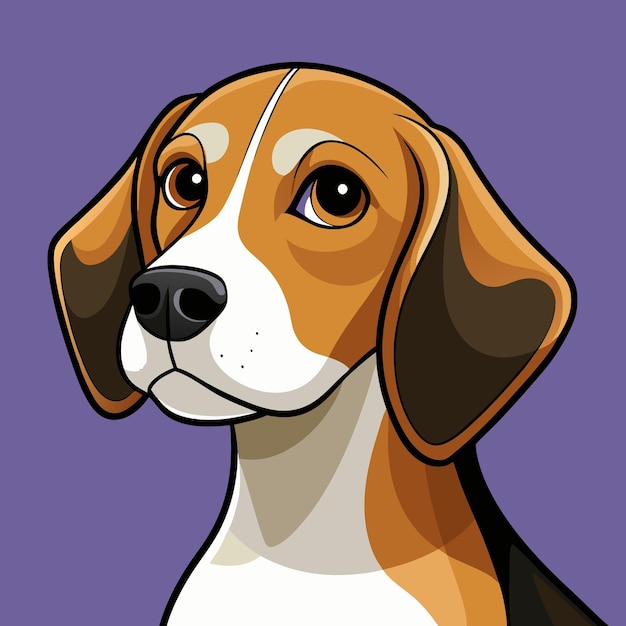 Beagle dog vector graphic