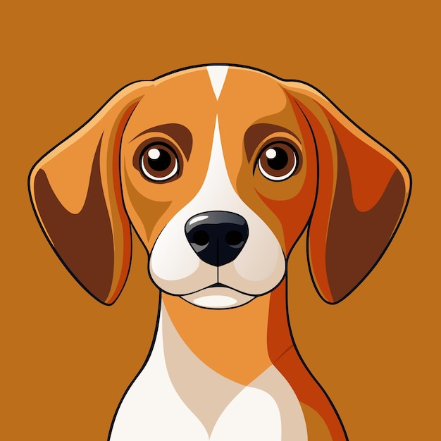 Beagle dog vector graphic