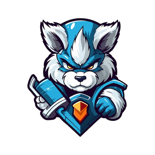 Beam Blade mascot logo