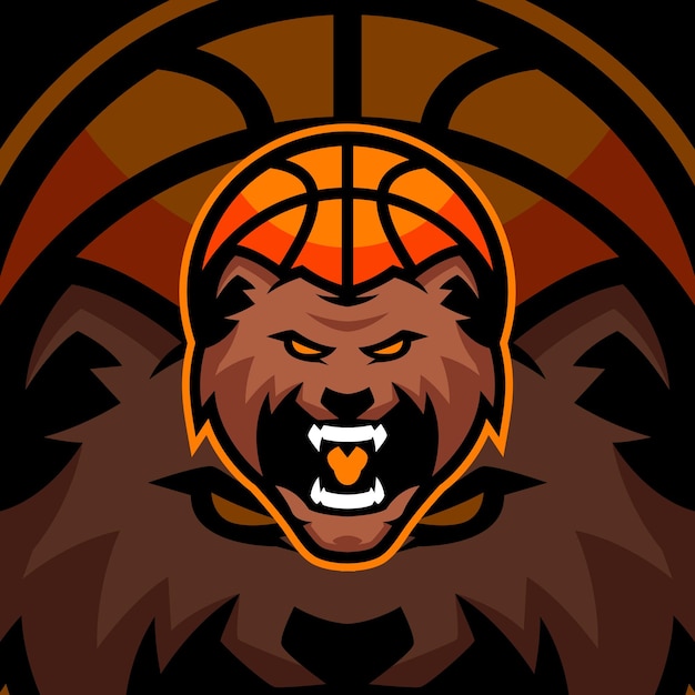 Bear Basketball Sports Logo Templates