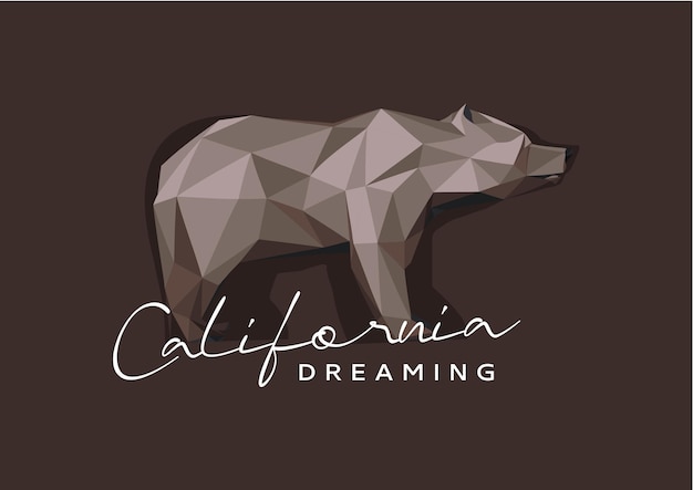 bear california dreaming illustration