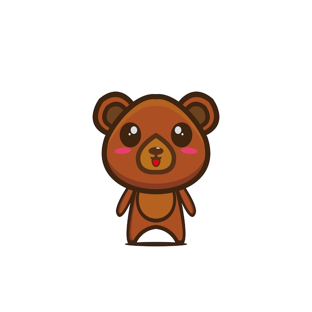 Bear cartoon cute character art animal