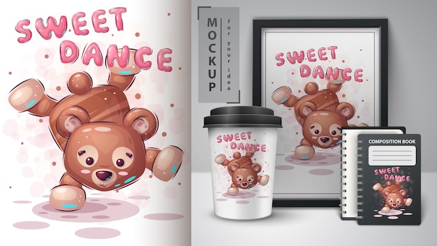 Bear dance  poster and merchandising