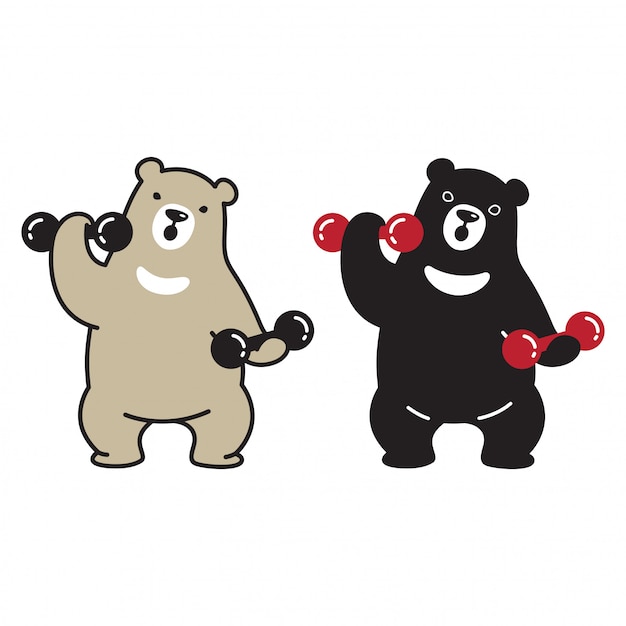 Bear dumbbell