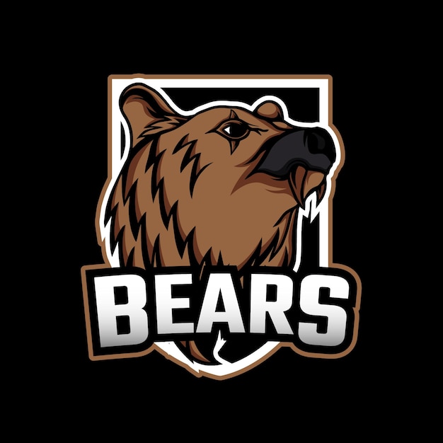 Bear esport gaming mascot logo