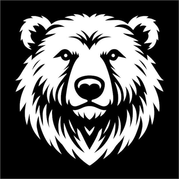 Bear Head Illustration logo