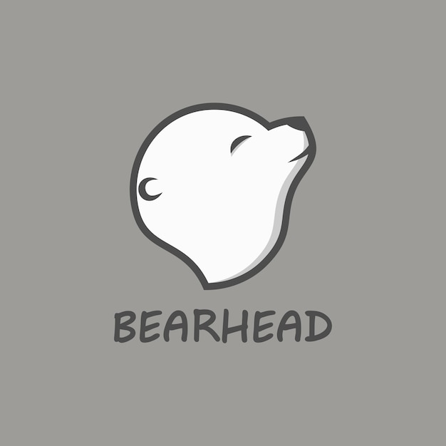 Bear Head Logo Design Template