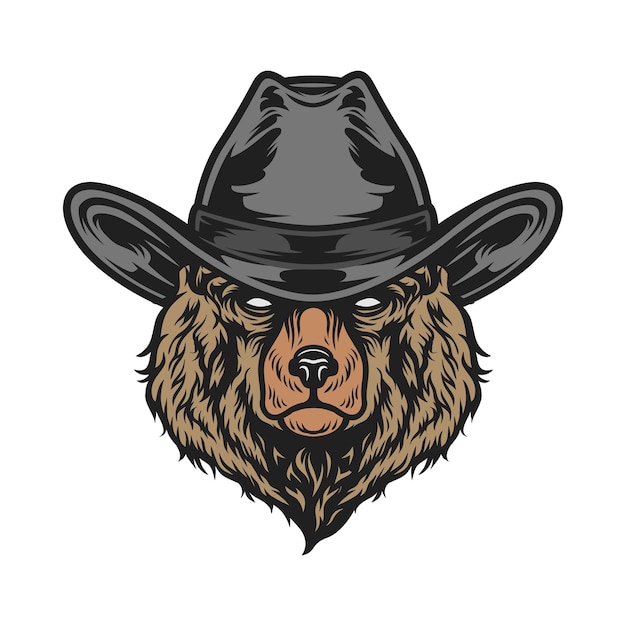 Bear Head Mascot Design Vector