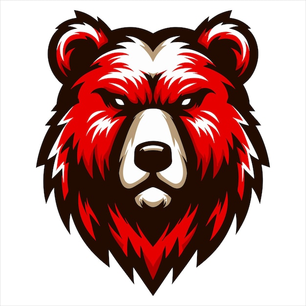 Bear head vector