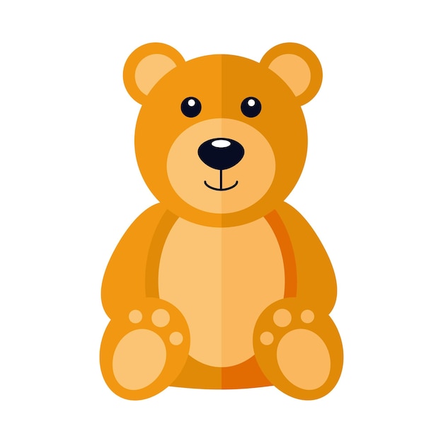 The bear icon is suitable for the symbol of children's products for the website Vector illustration